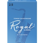 RICO ROYAL TENOR SAX REEDS 2.5, BOX OF 10