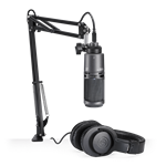 AUDIO TECHNICA AT2020USB STREAMING PODCAST MICROPHONE PACK