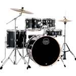 MAPEX VENUS 5 PIECE ROCK COMPLETE SETUP - BLACK GALAXY SPARKLE