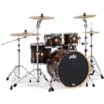 PDP CONCEPT SERIES 5-PIECE MAPLE EXOTIC SHELL PACK - WALNUT TO CHARCOAL BURST