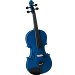 CREMONA SV-75BU PREMIER NOVICE VIOLIN OUTFIT – SPARKLING BLUE – 4/4 SIZE