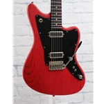 TOM ANDERSON RAVEN CLASSIC SHORTY- SATIN ORGANIC GRAIN FIESTA RED WITH BLACK