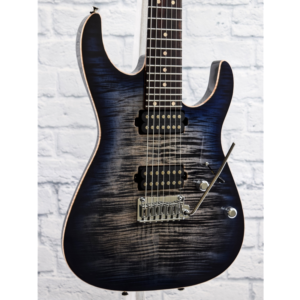 TOM ANDERSON ANGEL 7- NATURAL BLACK TO DARK BLUE BURST NATURAL BLACK TO  DARK BLUE BURST HARD CASE