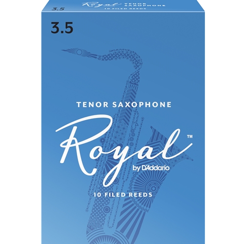 RICO ROYAL TENOR SAX REEDS 3.5, BOX OF 10