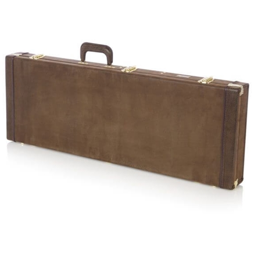 GATOR DELUXE ELECTRIC CASE, VINTAGE BROWN