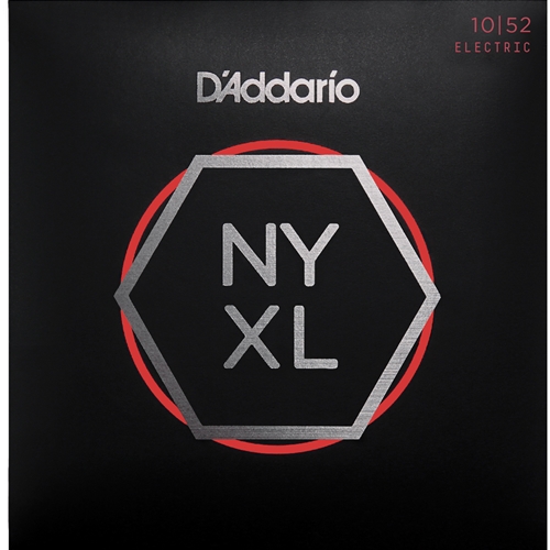 D'ADDARIO NYXL1052 ELECTRIC GUITAR STRINGS, LIGHT TOP/HEAVY BOTTOM, 10-52
