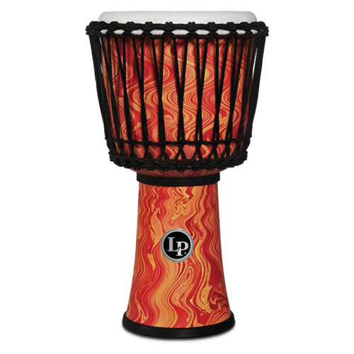 LP DJEMBE 10 INCH, ORANGE MARBLE