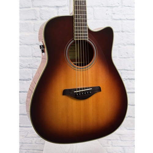 YAMAHA FGC-TA TRANS ACOUSTIC - BROWN SUNBURST