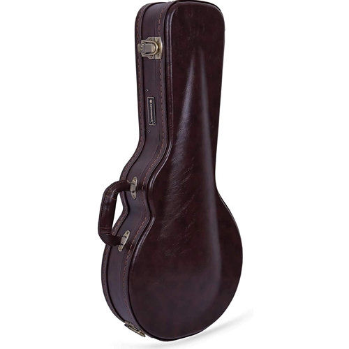 CROSSROCK F STYLE WOODEN MANDOLIN CASE - BROWN