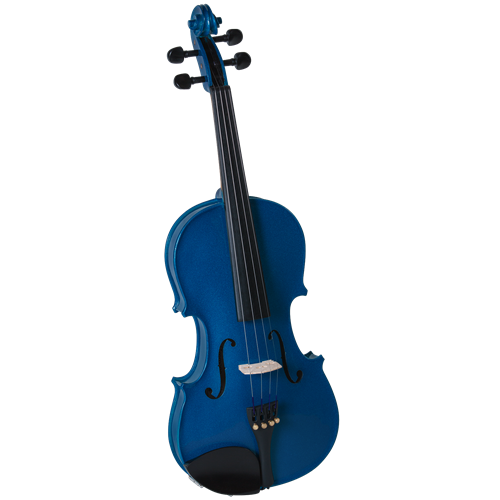 CREMONA SV-75BU PREMIER NOVICE VIOLIN OUTFIT – SPARKLING BLUE – 4/4 SIZE