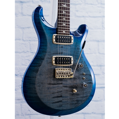 PRS S2 CUSTOM 24-08- FADED GRAY BLACK BLUE BURST