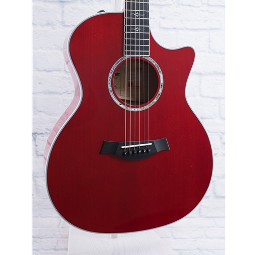 TAYLOR 614CE SPECIAL EDITION GUITAR TRANS RED