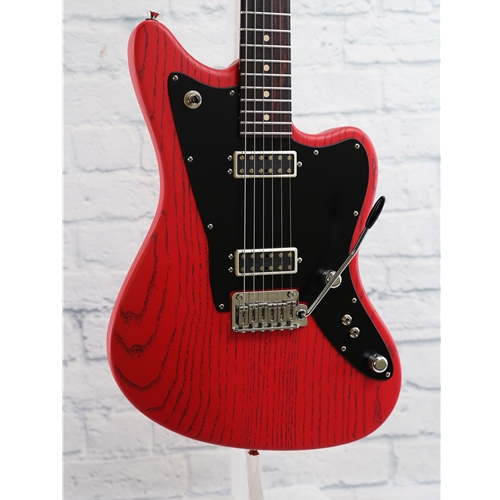 TOM ANDERSON RAVEN CLASSIC SHORTY- SATIN ORGANIC GRAIN FIESTA RED WITH BLACK